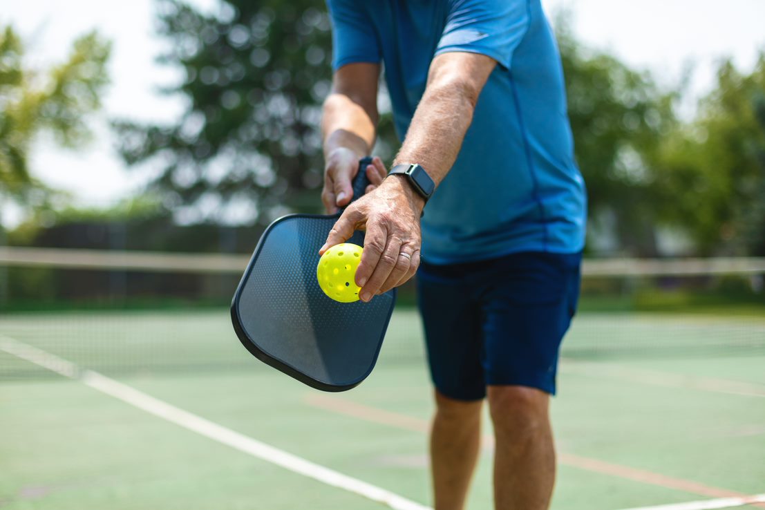 Man playing tennis