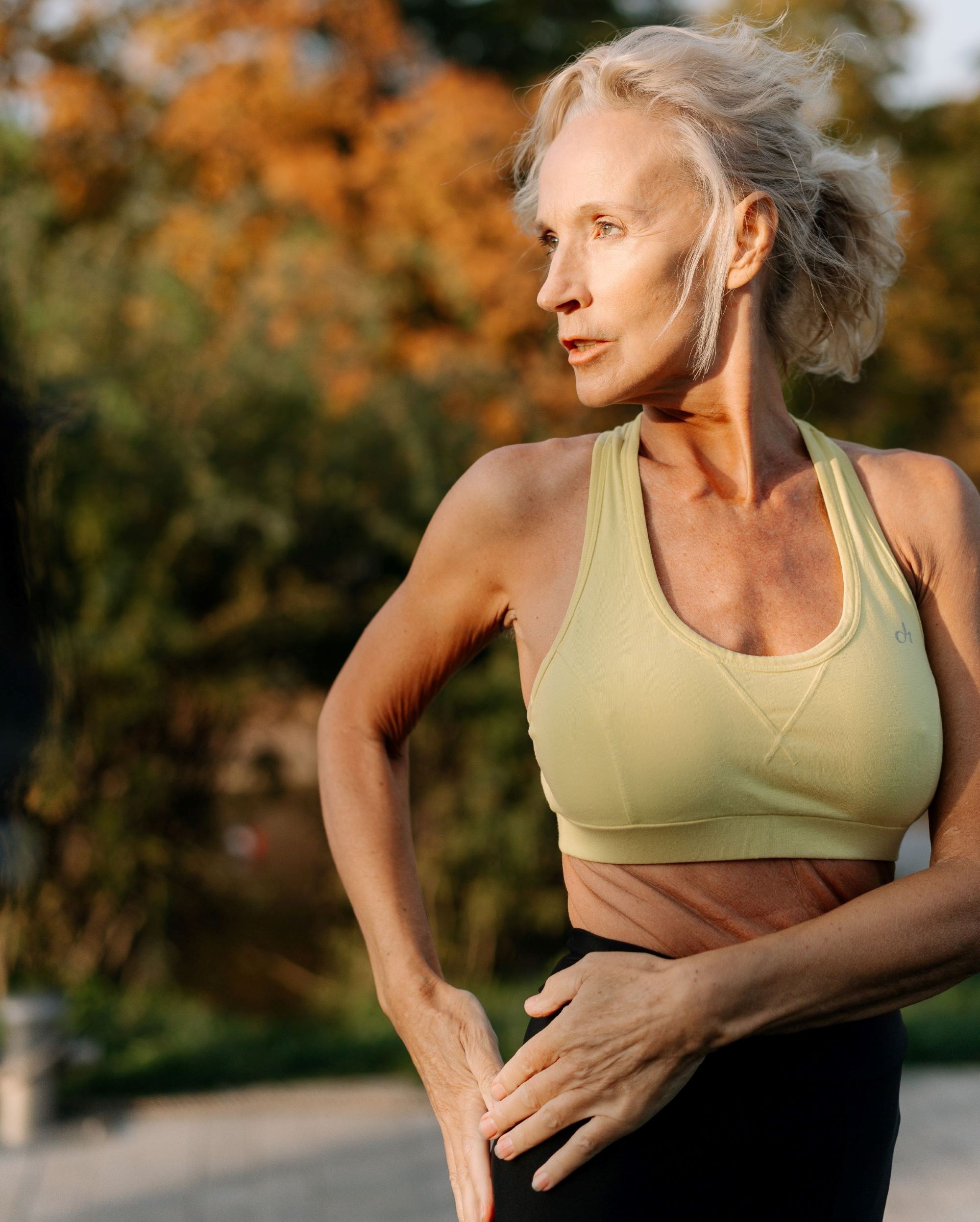 Woman Stretching Spine